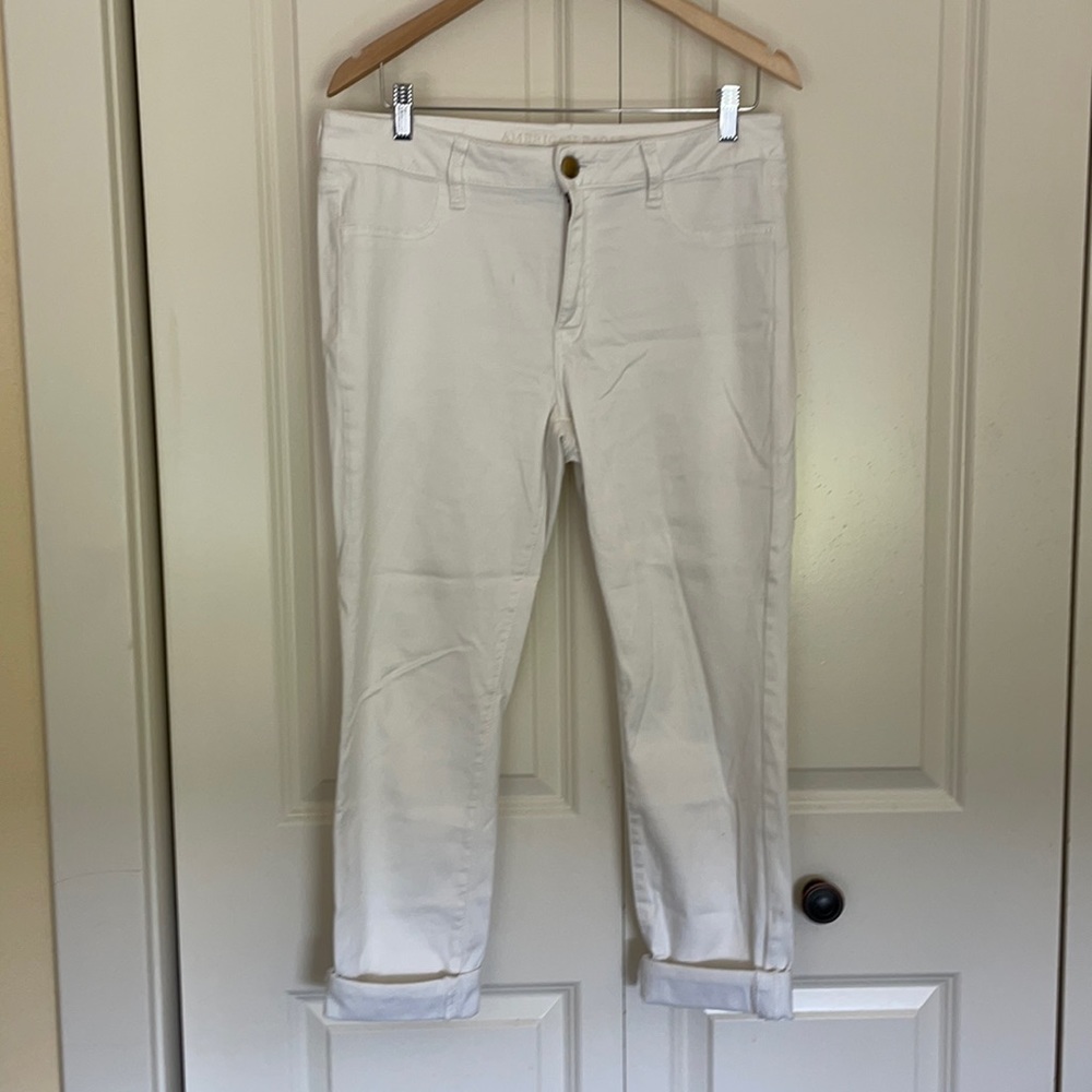 AE Super Soft White Jegging Size 14